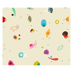 Dots, Spots, And Whatnot Double Sided Flano Blanket (small)  by andStretch