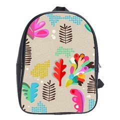 Scandinavian Foliage Fun School Bag (large) by andStretch