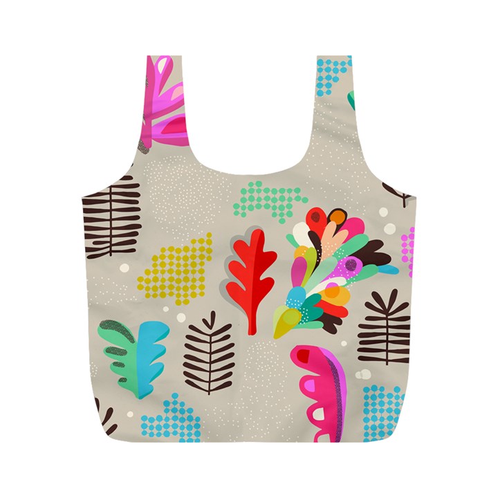 Scandinavian Foliage Fun Full Print Recycle Bag (M)