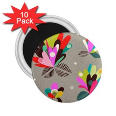 Scandinavian Flower Shower 2 25  Magnets (10 Pack)  by andStretch