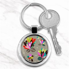 Scandinavian Flower Shower Key Chain (round) by andStretch