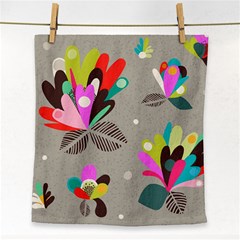 Scandinavian Flower Shower Face Towel by andStretch