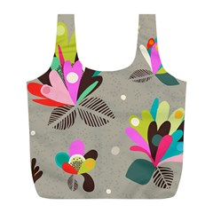 Scandinavian Flower Shower Full Print Recycle Bag (l) by andStretch