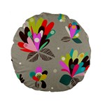 Scandinavian Flower Shower Standard 15  Premium Flano Round Cushions Front