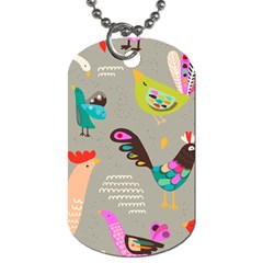 Scandinavian Birds Feather Weather Dog Tag (one Side) by andStretch