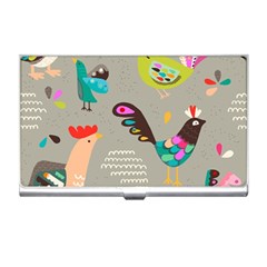 Scandinavian Birds Feather Weather Business Card Holder by andStretch