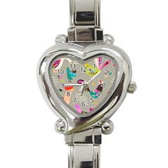 Scandinavian Birds Feather Weather Heart Italian Charm Watch by andStretch