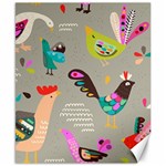 Scandinavian Birds Feather Weather Canvas 8  x 10  8.15 x9.66  Canvas - 1