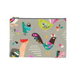 Scandinavian Birds Feather Weather Cosmetic Bag (large) by andStretch