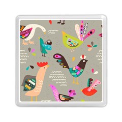 Scandinavian Birds Feather Weather Memory Card Reader (square) by andStretch