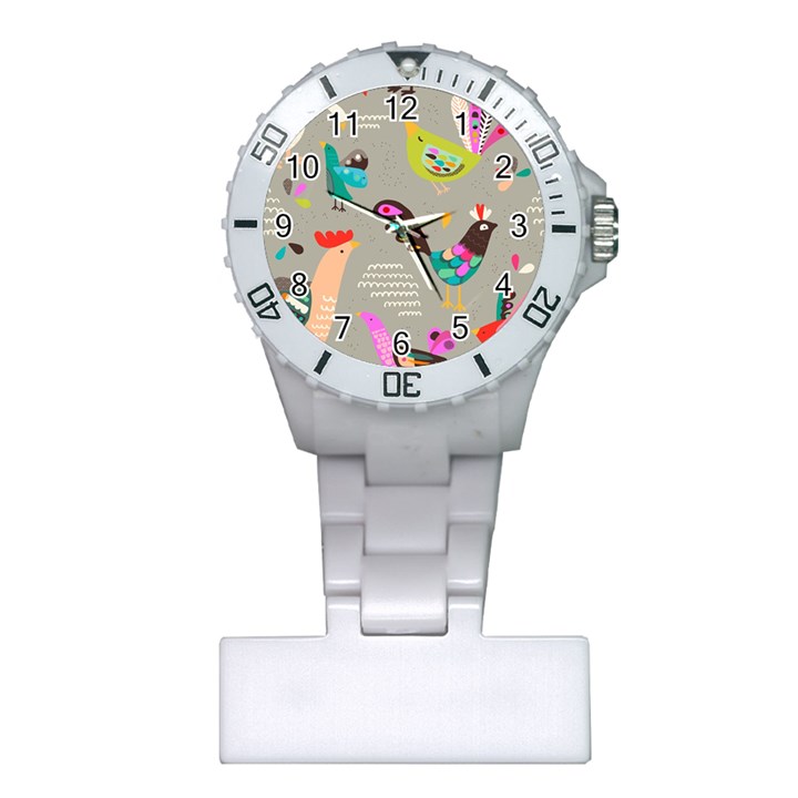 Scandinavian Birds Feather Weather Plastic Nurses Watch