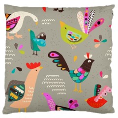 Scandinavian Birds Feather Weather Standard Flano Cushion Case (one Side)