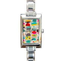 Scandinavian Balancing Act Rectangle Italian Charm Watch