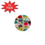 Scandinavian Balancing Act 1  Mini Buttons (10 pack)  Front