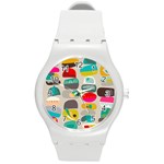 Scandinavian Balancing Act Round Plastic Sport Watch (M) Front