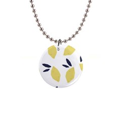 Laser Lemons 1  Button Necklace by andStretch