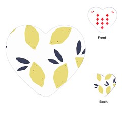 Laser Lemons Playing Cards Single Design (heart) by andStretch