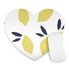 Laser Lemons Heart Mousepads by andStretch