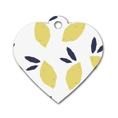 Laser Lemons Dog Tag Heart (one Side) by andStretch