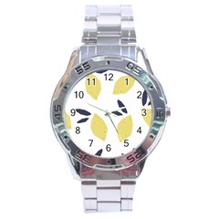 Laser Lemons Stainless Steel Analogue Watch by andStretch