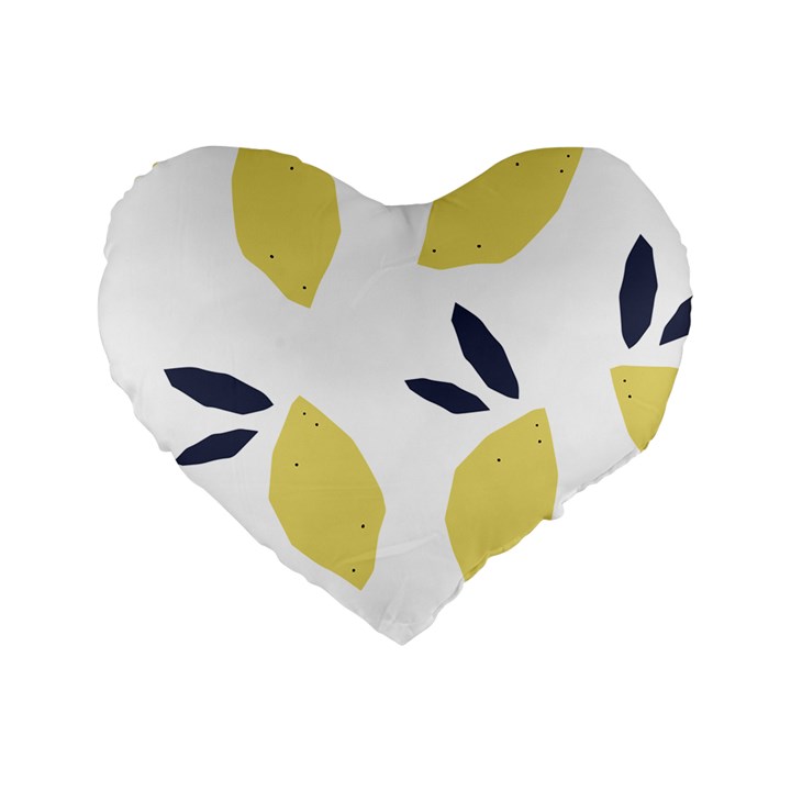 Laser Lemons Standard 16  Premium Heart Shape Cushions