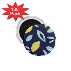 Laser Lemon Navy 1 75  Magnets (100 Pack)  by andStretch