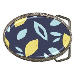 Laser Lemon Navy Belt Buckles by andStretch