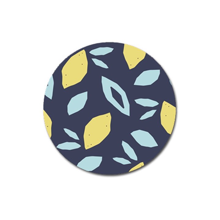 Laser Lemon Navy Magnet 3  (Round)