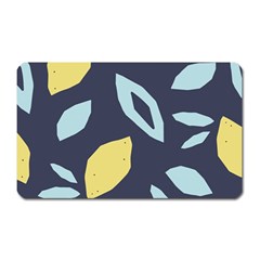 Laser Lemon Navy Magnet (rectangular) by andStretch