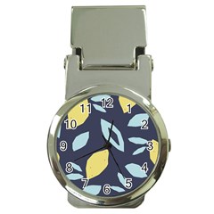 Laser Lemon Navy Money Clip Watches by andStretch