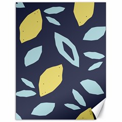 Laser Lemon Navy Canvas 18  X 24  by andStretch