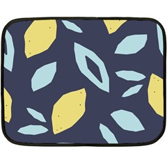 Laser Lemon Navy Fleece Blanket (mini) by andStretch