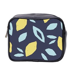 Laser Lemon Navy Mini Toiletries Bag (two Sides) by andStretch