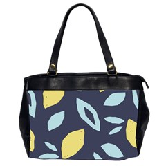 Laser Lemon Navy Oversize Office Handbag (2 Sides) by andStretch