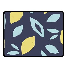 Laser Lemon Navy Fleece Blanket (small) by andStretch