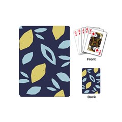 Laser Lemon Navy Playing Cards Single Design (mini) by andStretch