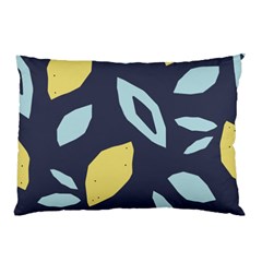 Laser Lemon Navy Pillow Case (two Sides) by andStretch