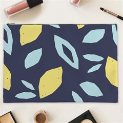 Laser Lemon Navy Cosmetic Bag (xxl) by andStretch