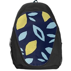 Laser Lemon Navy Backpack Bag by andStretch