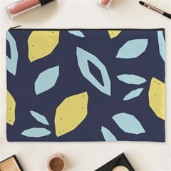 Laser Lemon Navy Cosmetic Bag (xxxl) by andStretch