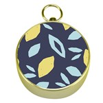 Laser Lemon Navy Gold Compasses Front