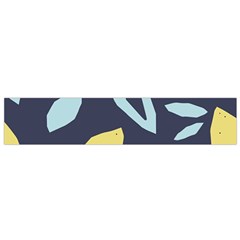 Laser Lemon Navy Small Flano Scarf by andStretch