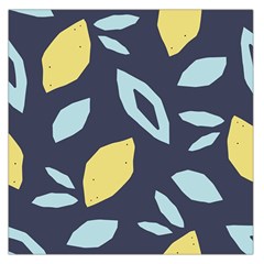 Laser Lemon Navy Large Satin Scarf (square) by andStretch