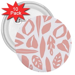 Blush Orchard 3  Buttons (10 Pack) 