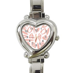 Blush Orchard Heart Italian Charm Watch