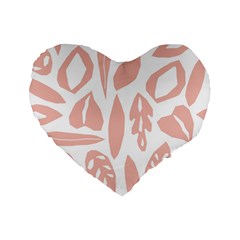 Blush Orchard Standard 16  Premium Heart Shape Cushions by andStretch