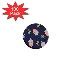 Strawberry Fields 1  Mini Buttons (100 Pack)  by andStretch