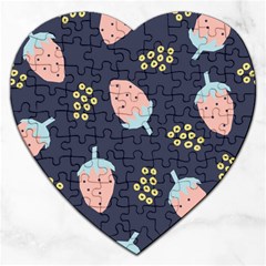 Strawberry Fields Jigsaw Puzzle (heart) by andStretch