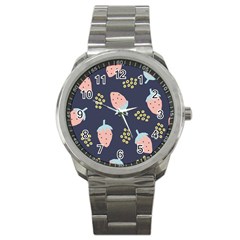 Strawberry Fields Sport Metal Watch by andStretch