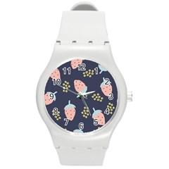 Strawberry Fields Round Plastic Sport Watch (m) by andStretch